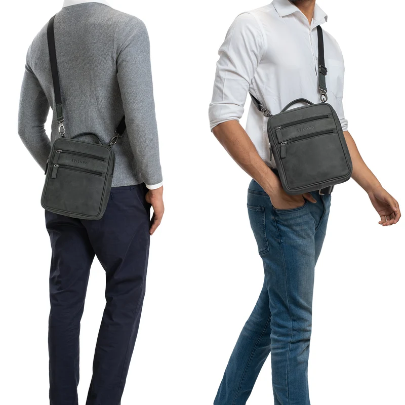 "Mats" Herren Handtasche Leder Vintage