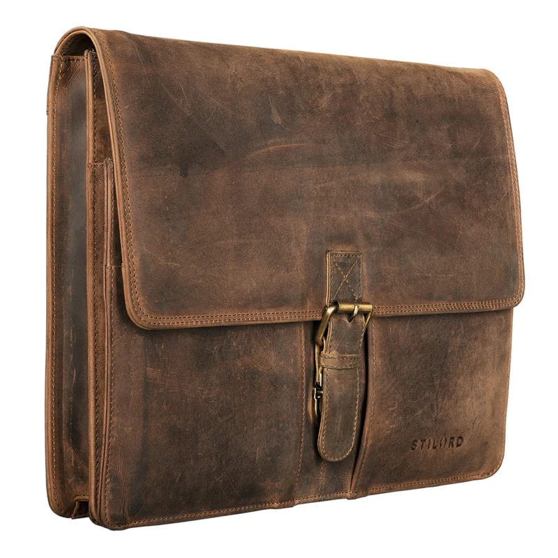 "Magnus" Vintage Aktenmappe Leder