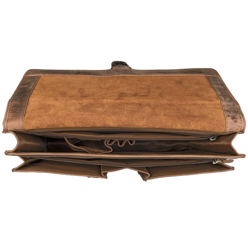 "Magnus" Vintage Aktenmappe Leder