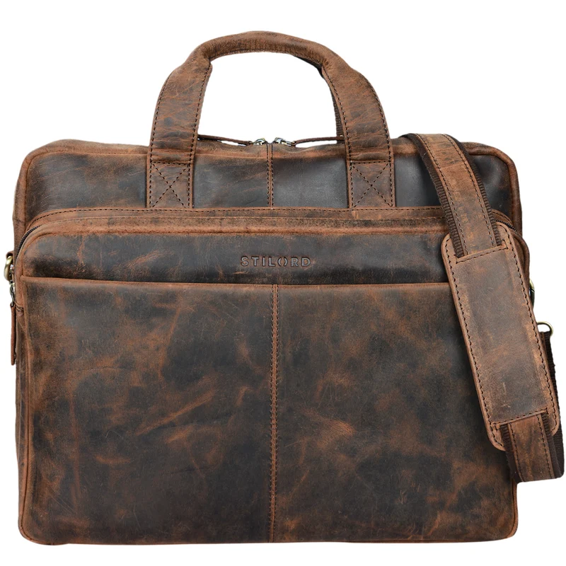 "Verus" Vintage Ledertasche groß