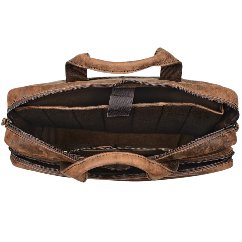 "Verus" Vintage Ledertasche groß