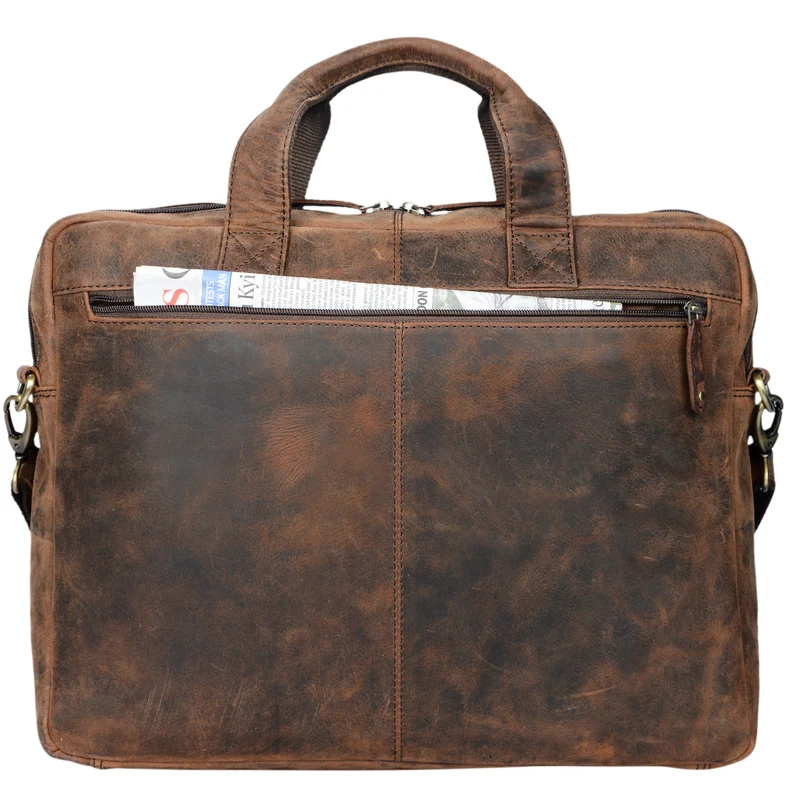 "Verus" Vintage Ledertasche groß