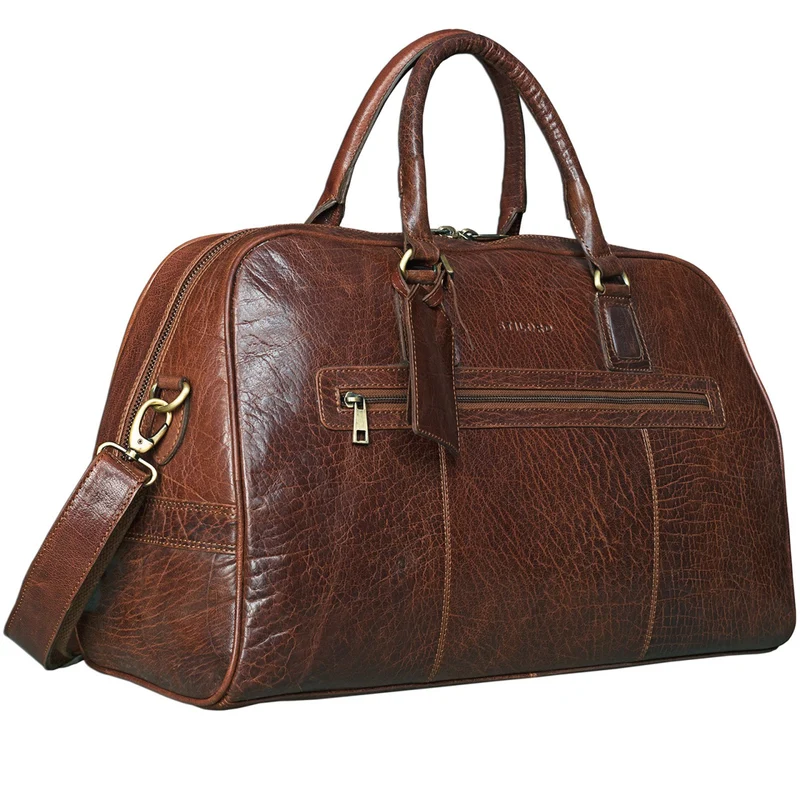 Vintage Reisetasche "Dakota" Weekender Bag Büffel Leder