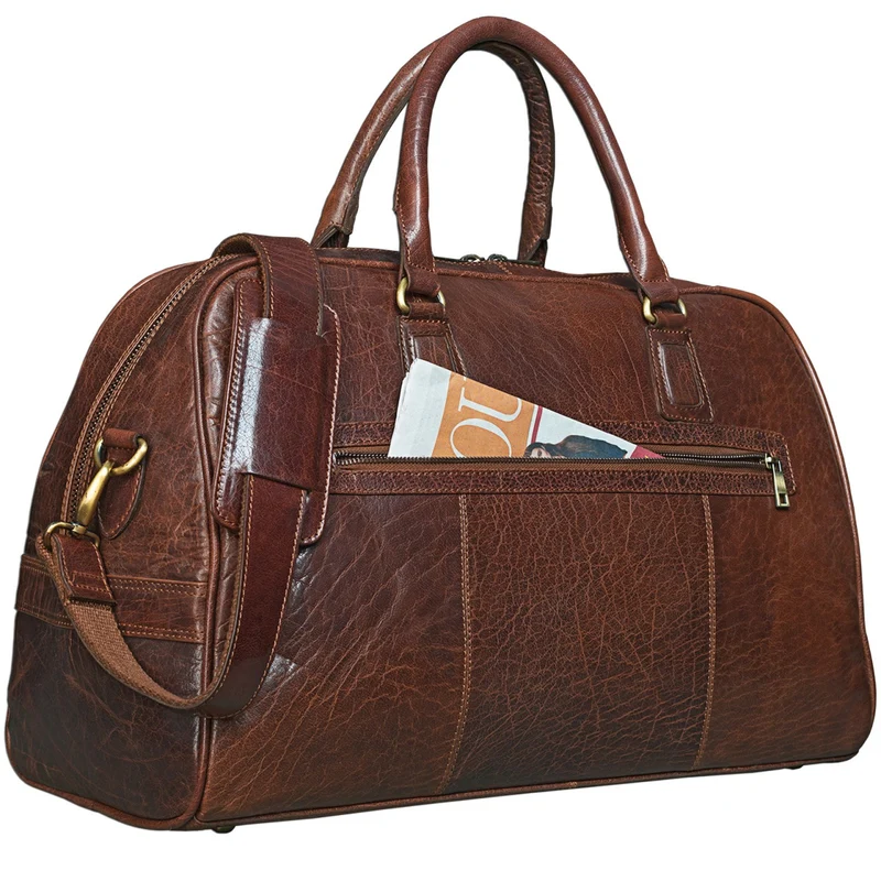 Vintage Reisetasche "Dakota" Weekender Bag Büffel Leder