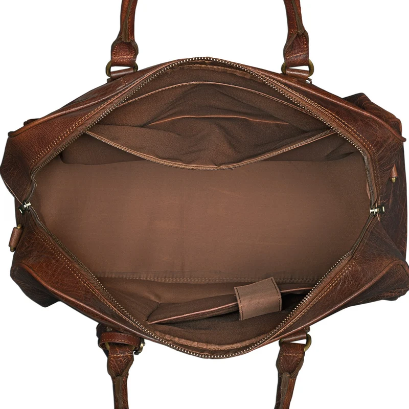 Vintage Reisetasche "Dakota" Weekender Bag Büffel Leder