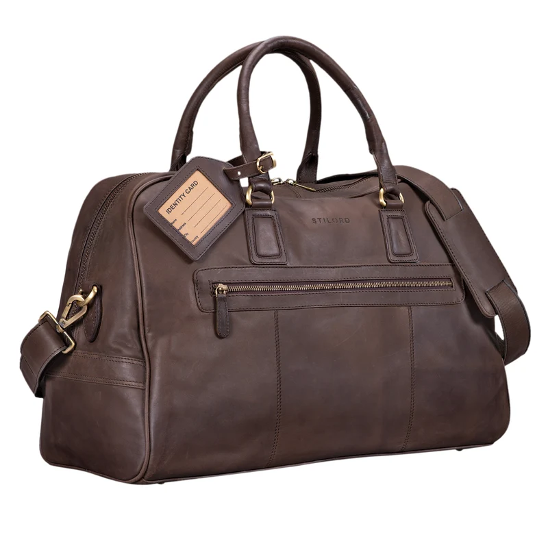 Vintage Reisetasche "Dakota" Weekender Bag Büffel Leder
