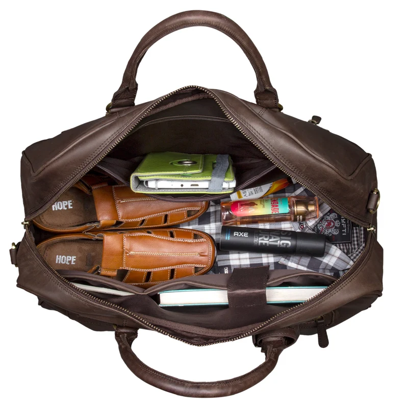 Vintage Reisetasche "Dakota" Weekender Bag Büffel Leder