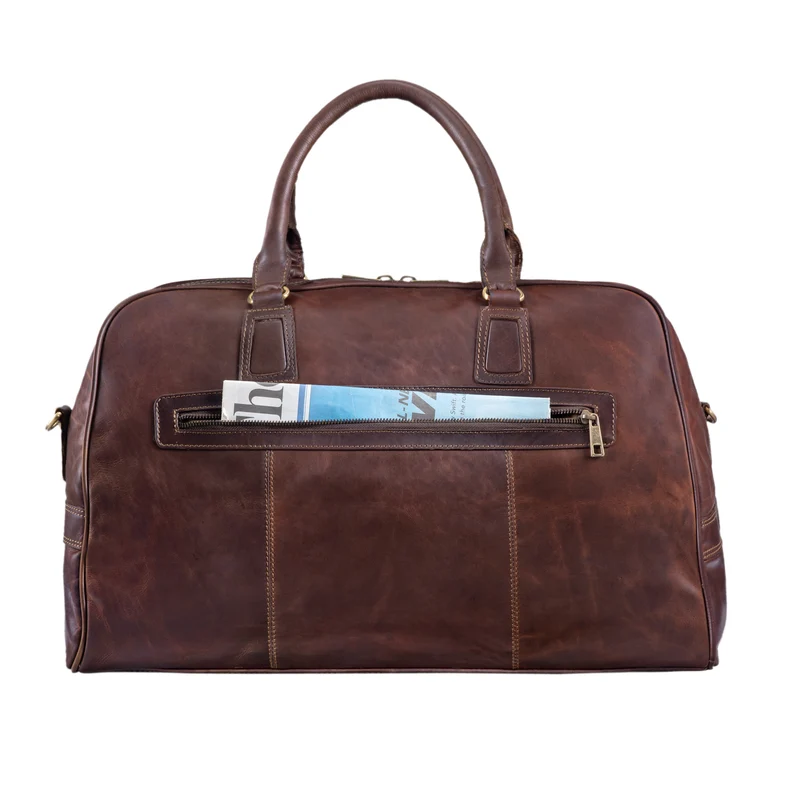 Vintage Reisetasche "Dakota" Weekender Bag Büffel Leder