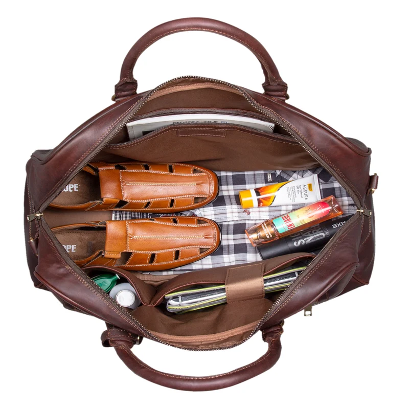 Vintage Reisetasche "Dakota" Weekender Bag Büffel Leder