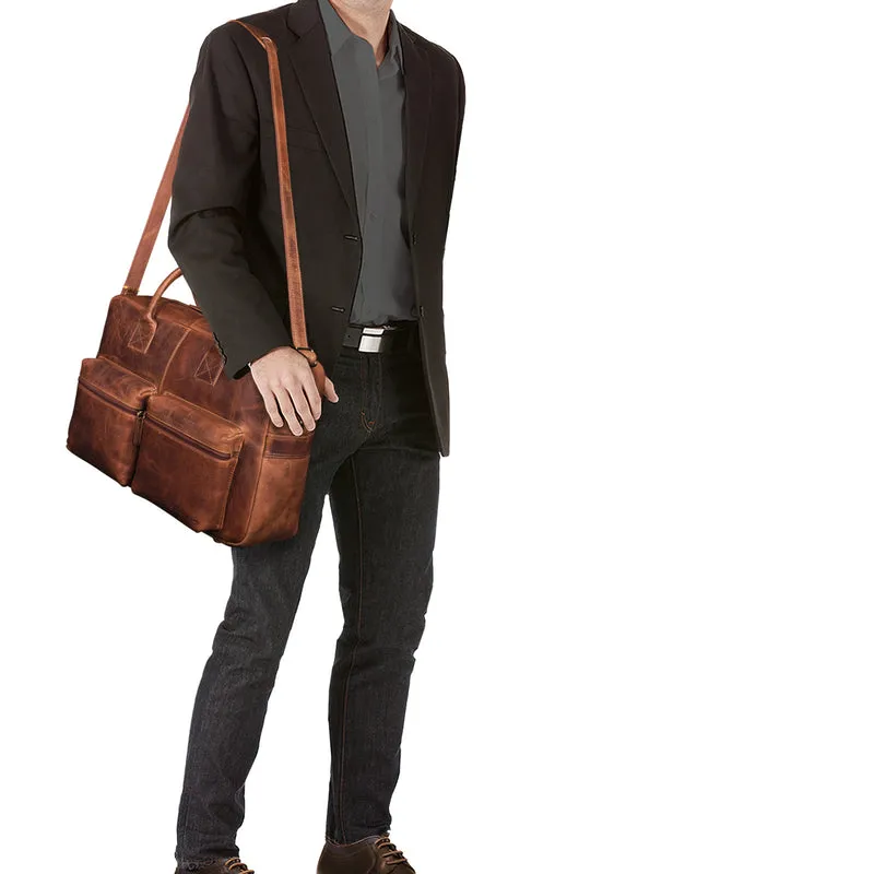 "Ben" Vintage Ledertasche Herren groß