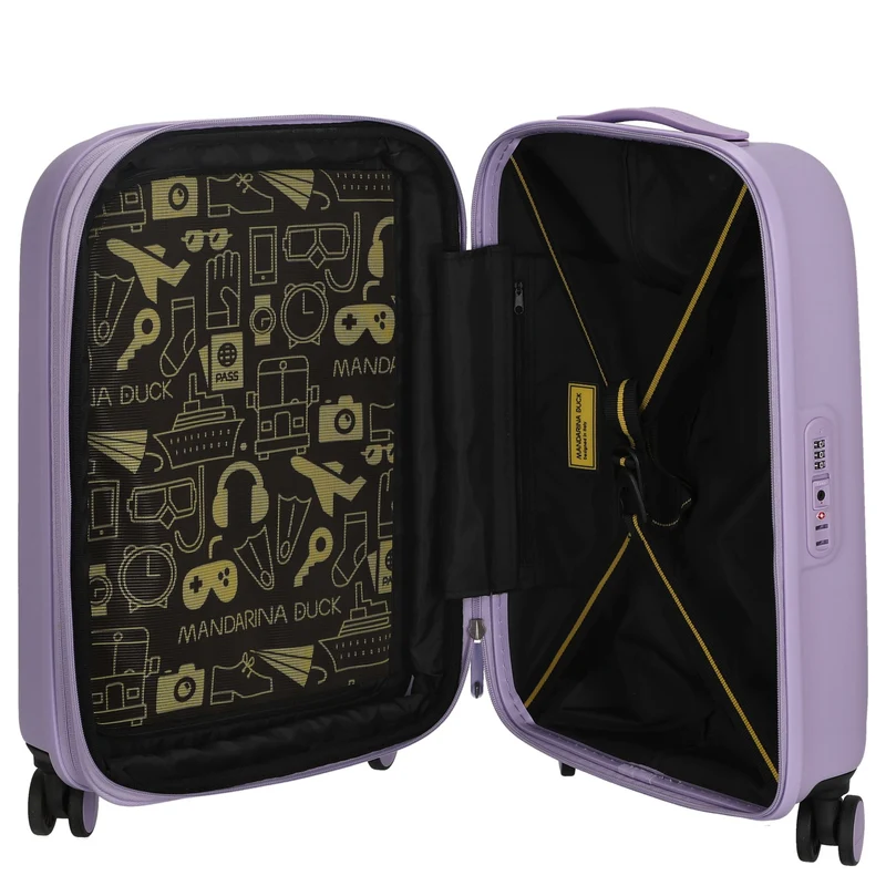 Mandarina Duck Logoduck+ - 4-Rollen-Kabinentrolley 55 cm S erw. (frosty lilac)