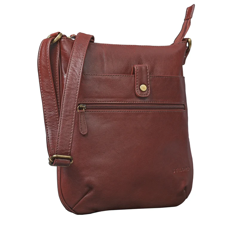 "Lina" Elegante Damen Umhängetasche Leder