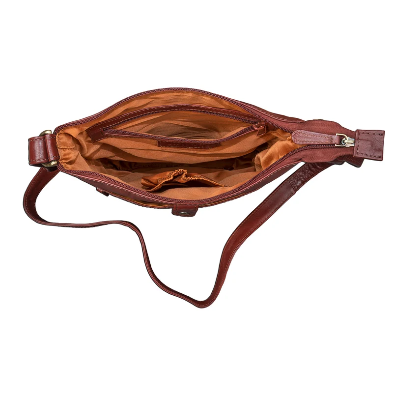 "Lina" Elegante Damen Umhängetasche Leder