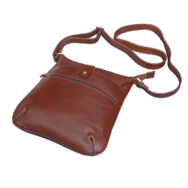 "Lina" Elegante Damen Umhängetasche Leder