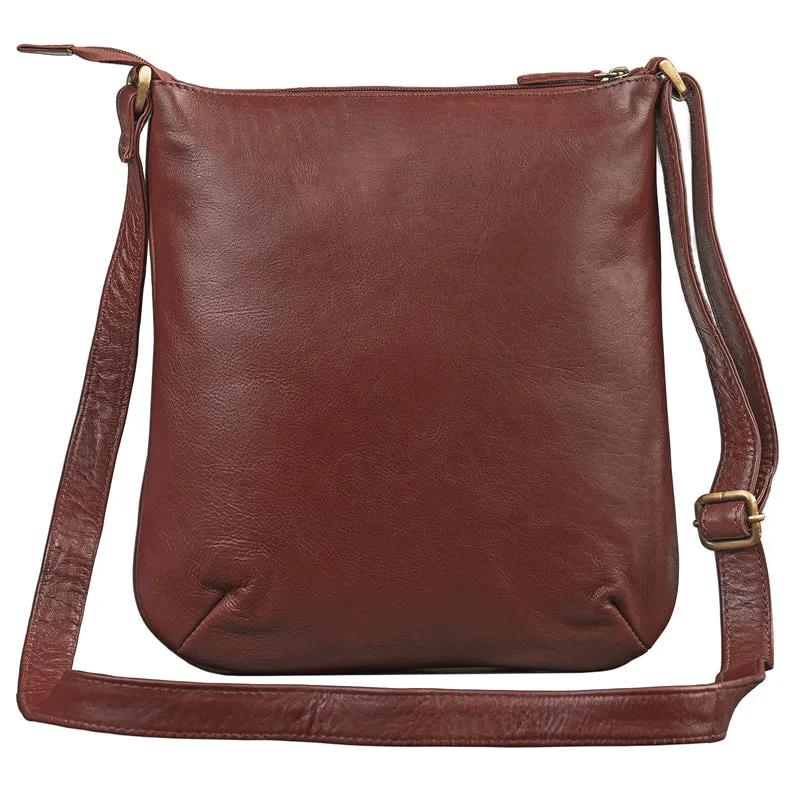 "Lina" Elegante Damen Umhängetasche Leder