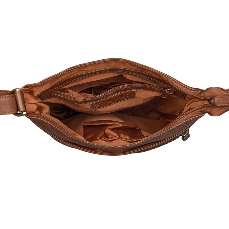 "Lina" Elegante Damen Umhängetasche Leder