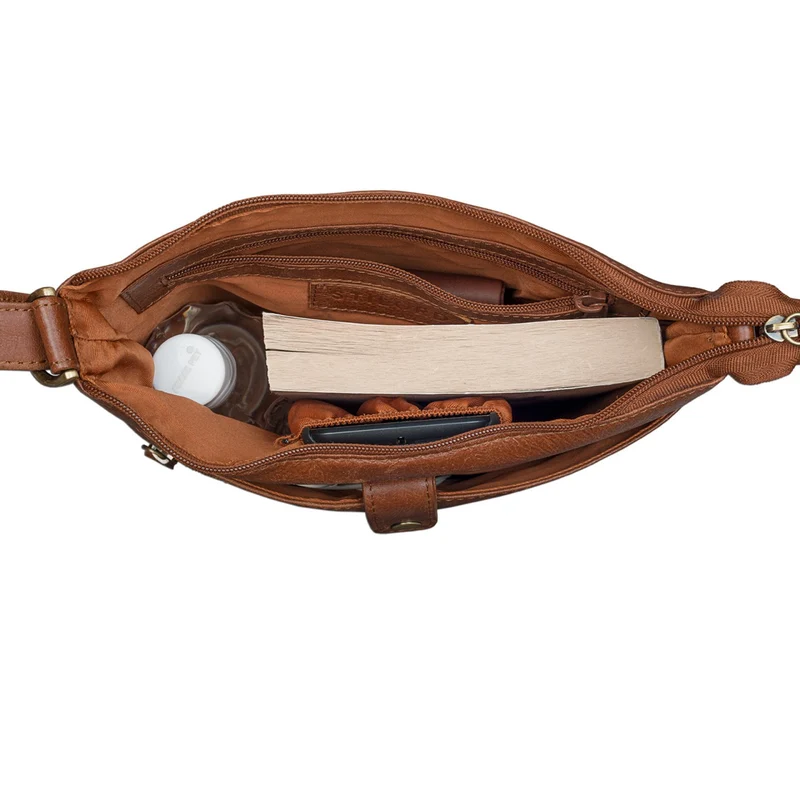 "Lina" Elegante Damen Umhängetasche Leder