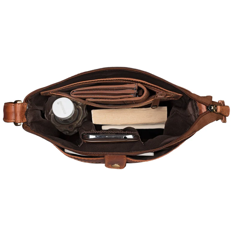 "Lina" Elegante Damen Umhängetasche Leder
