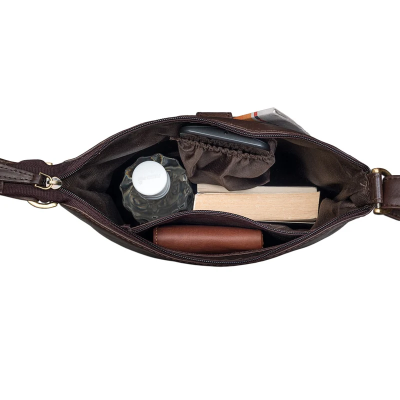 "Lina" Elegante Damen Umhängetasche Leder