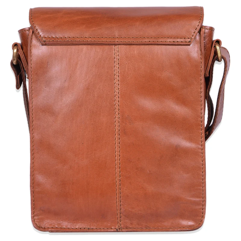 "Finn" Kleine Umhängetasche Herren Leder Messenger Bag Herrentasche