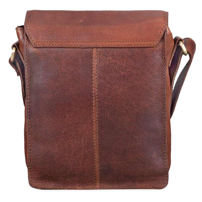 "Finn" Kleine Umhängetasche Herren Leder Messenger Bag Herrentasche