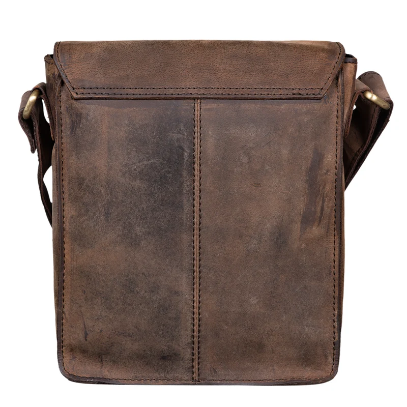 "Finn" Kleine Umhängetasche Herren Leder Messenger Bag Herrentasche