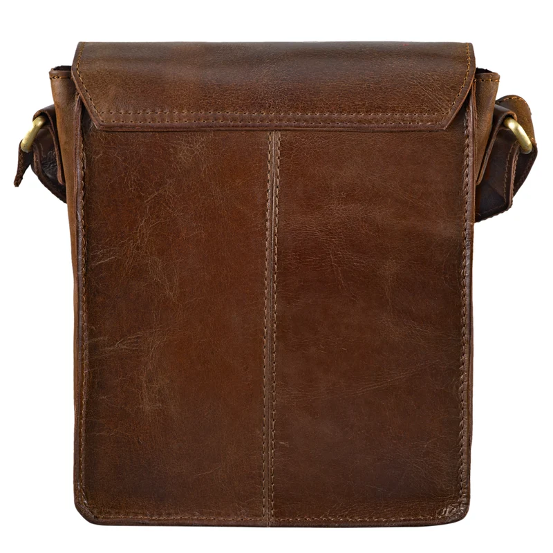 "Finn" Kleine Umhängetasche Herren Leder Messenger Bag Herrentasche