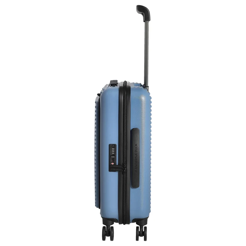 Mandarina Duck Tank Case - 4-Rollen-Trolley mit Vortasche 55 cm (china blue)