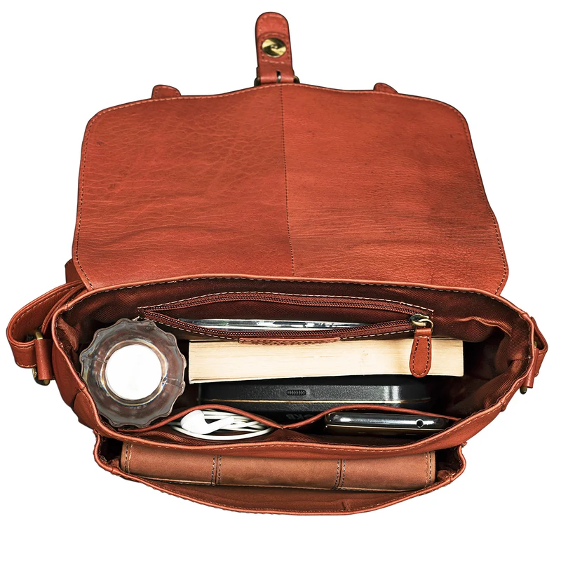 "Lara" Vintage Umhängetasche Damen Leder