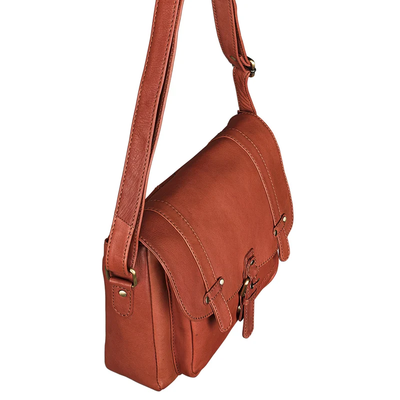 "Lara" Vintage Umhängetasche Damen Leder