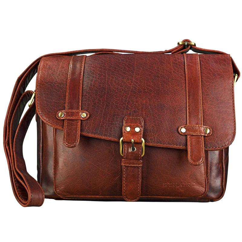 "Lara" Vintage Umhängetasche Damen Leder