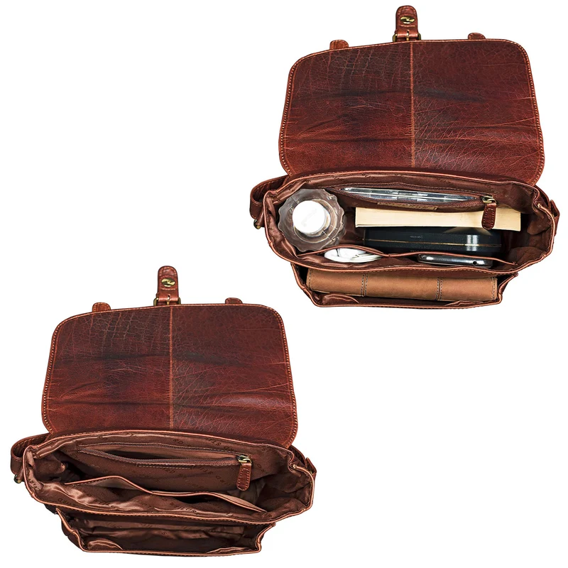 "Lara" Vintage Umhängetasche Damen Leder
