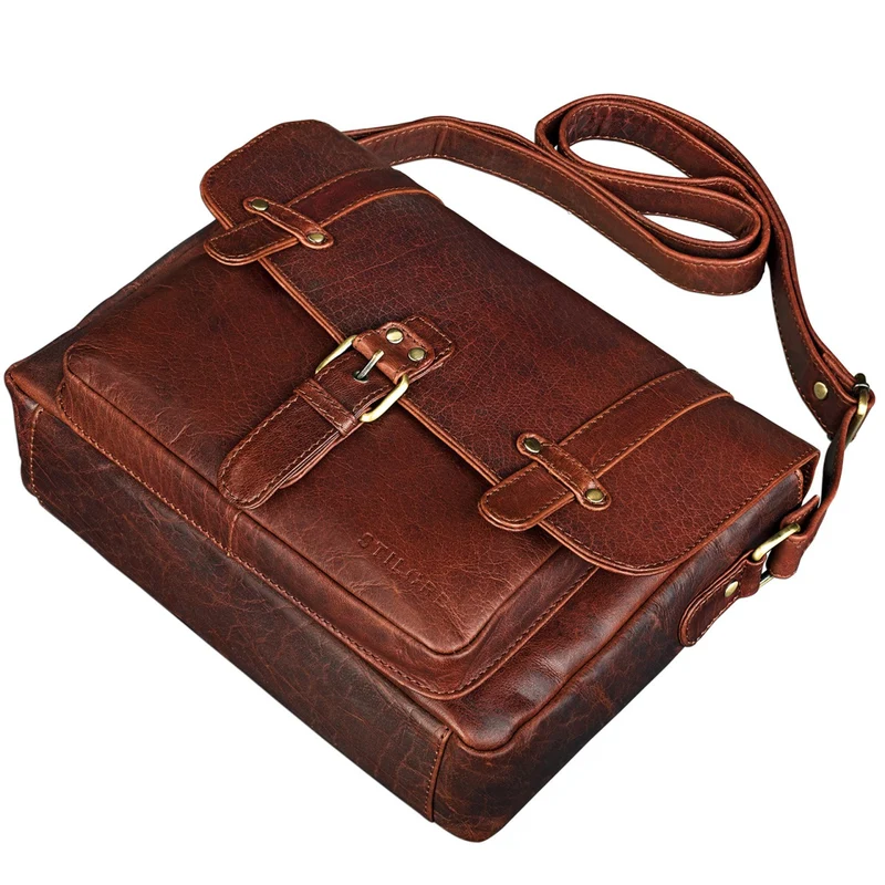 "Lara" Vintage Umhängetasche Damen Leder