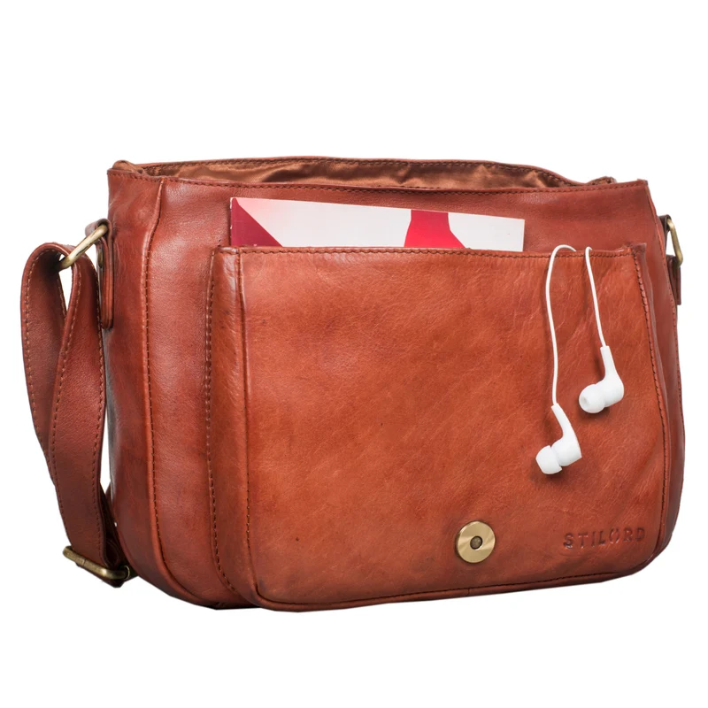 "Lara" Vintage Umhängetasche Damen Leder
