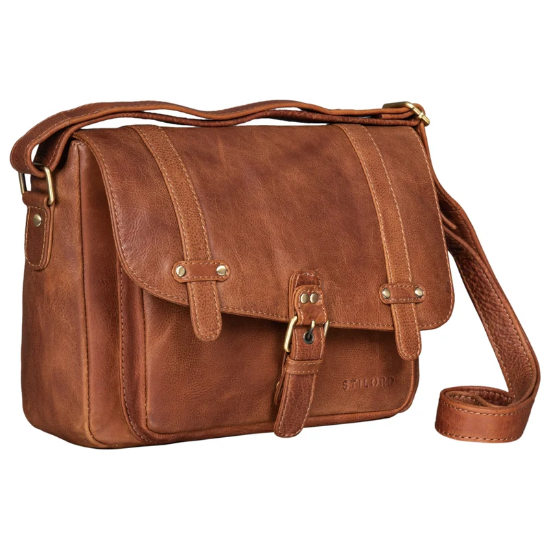"Lara" Vintage Umhängetasche Damen Leder