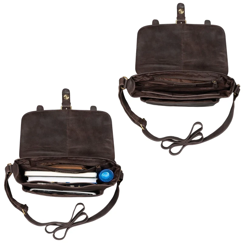 "Lara" Vintage Umhängetasche Damen Leder