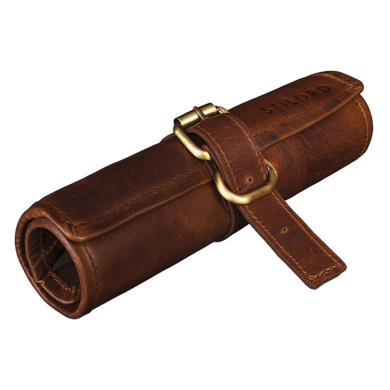 "Felix" Stifteetui Leder Vintage