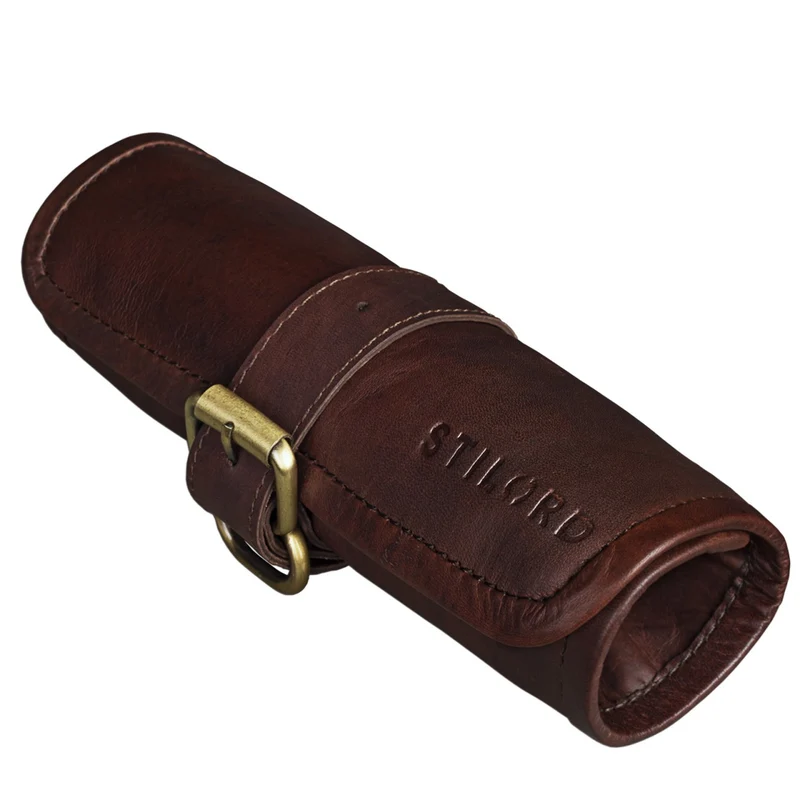 "Felix" Stifteetui Leder Vintage