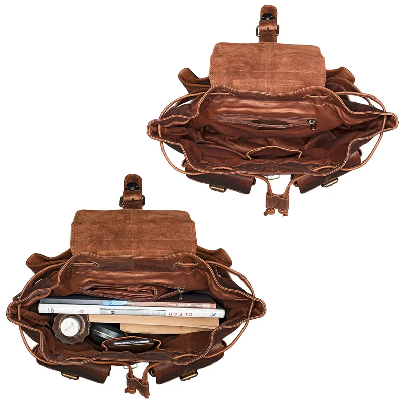 "Larissa" Vintage Rucksack Leder Damen