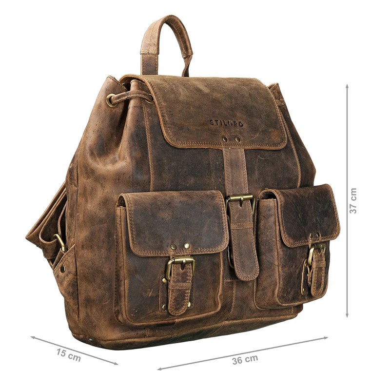 "Larissa" Vintage Rucksack Leder Damen
