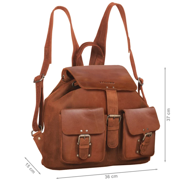 "Larissa" Vintage Rucksack Leder Damen