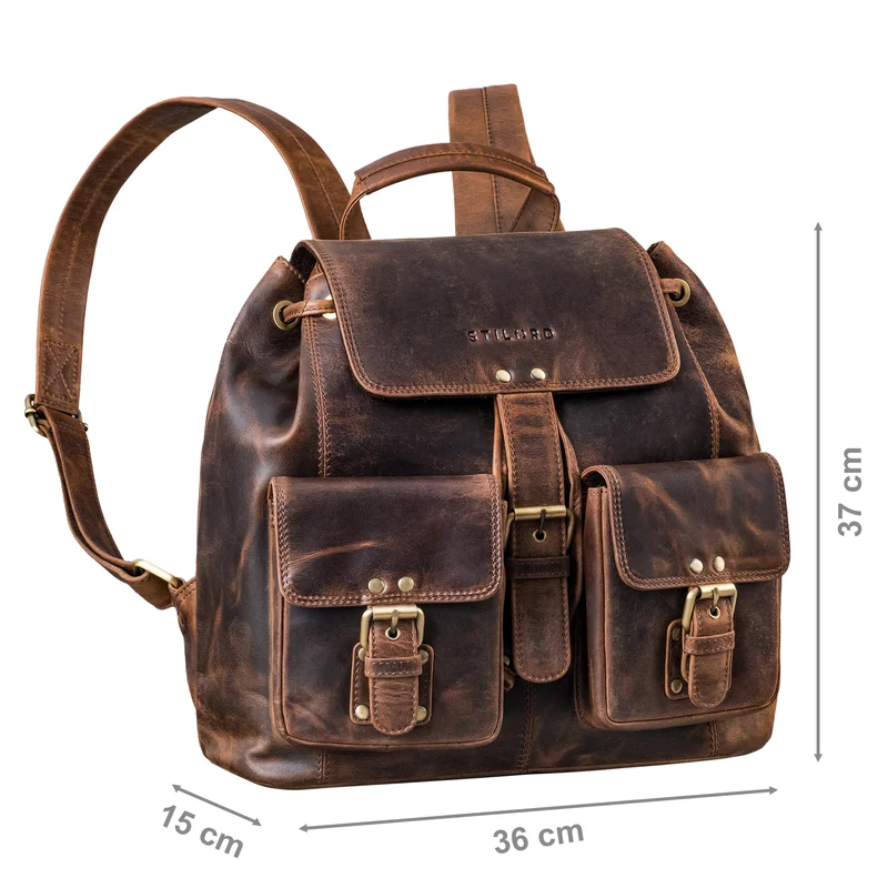 "Larissa" Vintage Rucksack Leder Damen