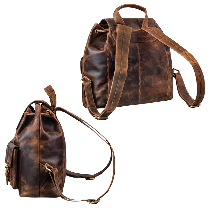 "Larissa" Vintage Rucksack Leder Damen