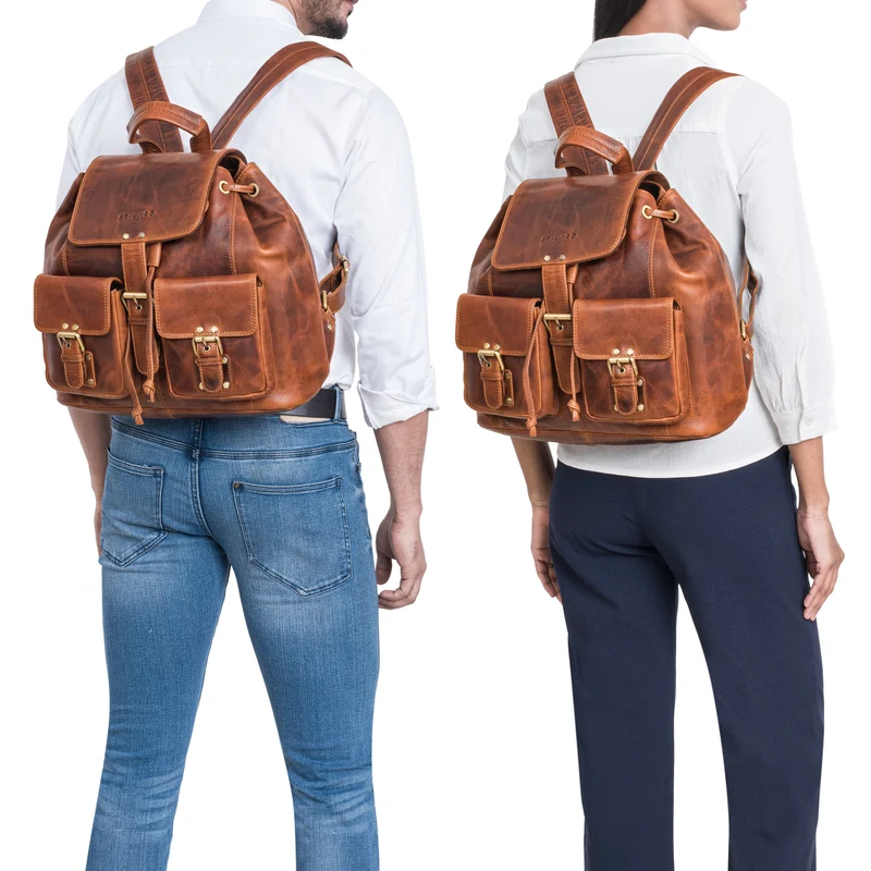"Larissa" Vintage Rucksack Leder Damen