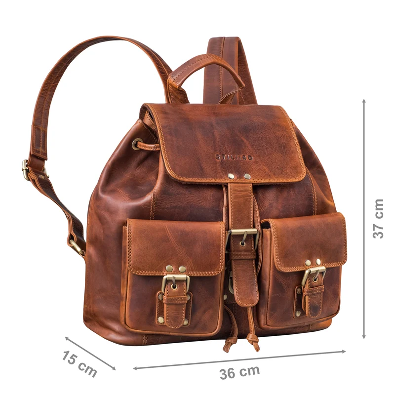 "Larissa" Vintage Rucksack Leder Damen