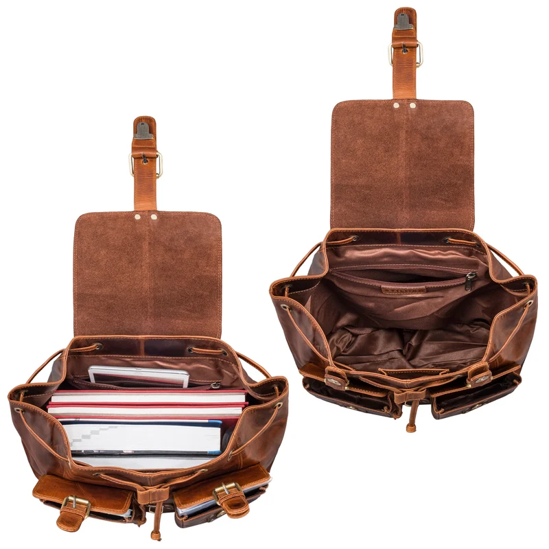 "Larissa" Vintage Rucksack Leder Damen