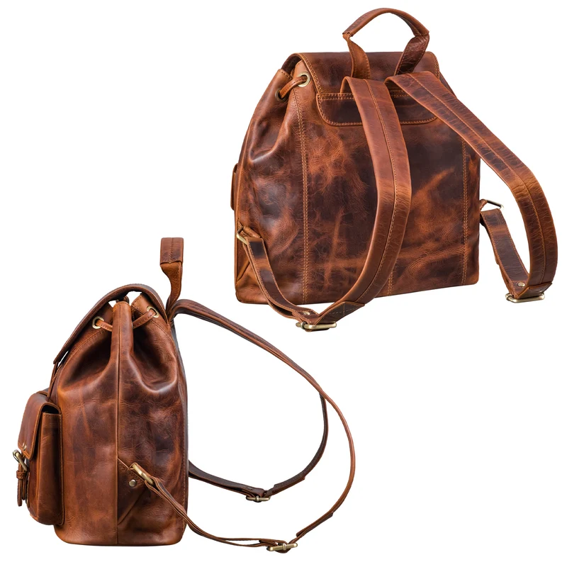 "Larissa" Vintage Rucksack Leder Damen