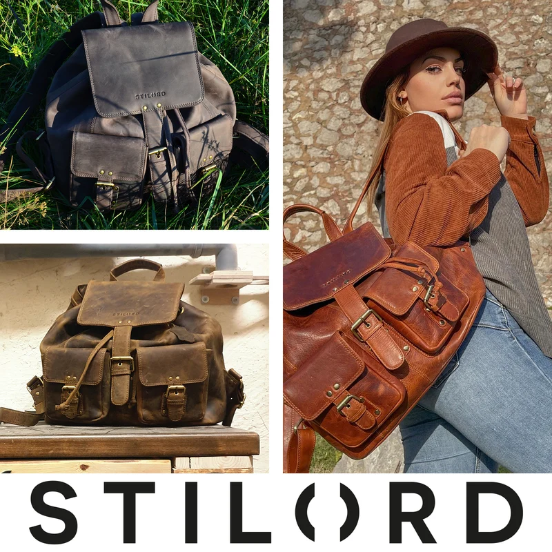 "Larissa" Vintage Rucksack Leder Damen