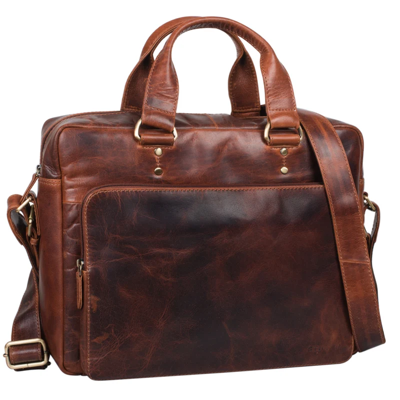 "Joshua" Vintage Businesstasche Leder