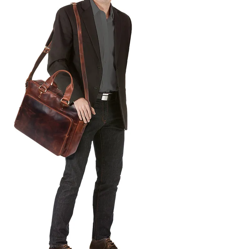 "Joshua" Vintage Businesstasche Leder